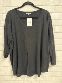 Black Cotton V-Neck - Mododoc