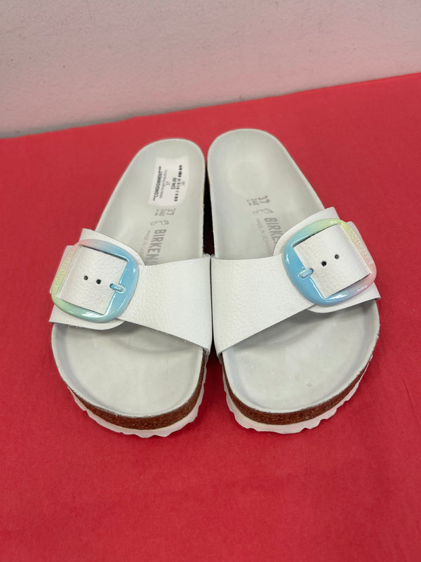 White Single Strap Birks