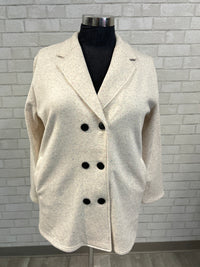 Speckled Sweatshirt Jacket - Michelle Mae