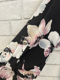 BLACK FLORAL CARDIGAN - DEAR SCARLET
