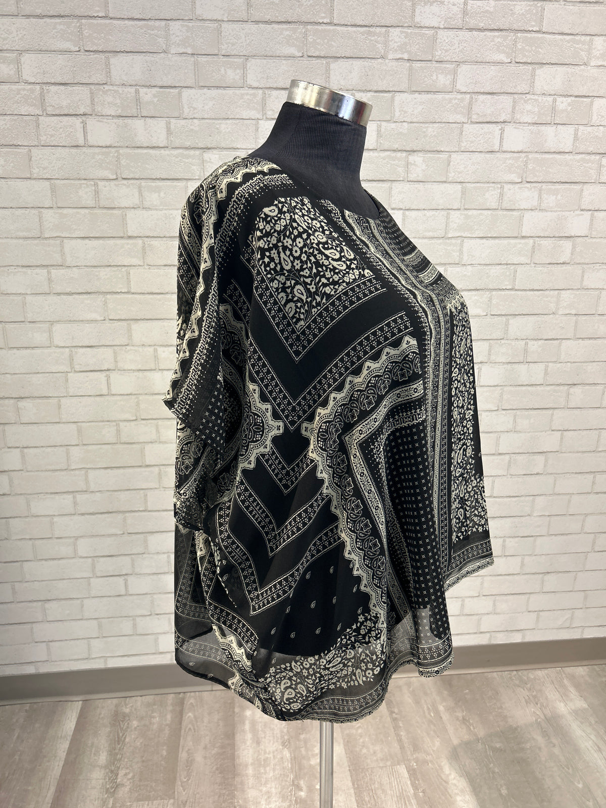 Bandana Print Blouse - Karen Kane