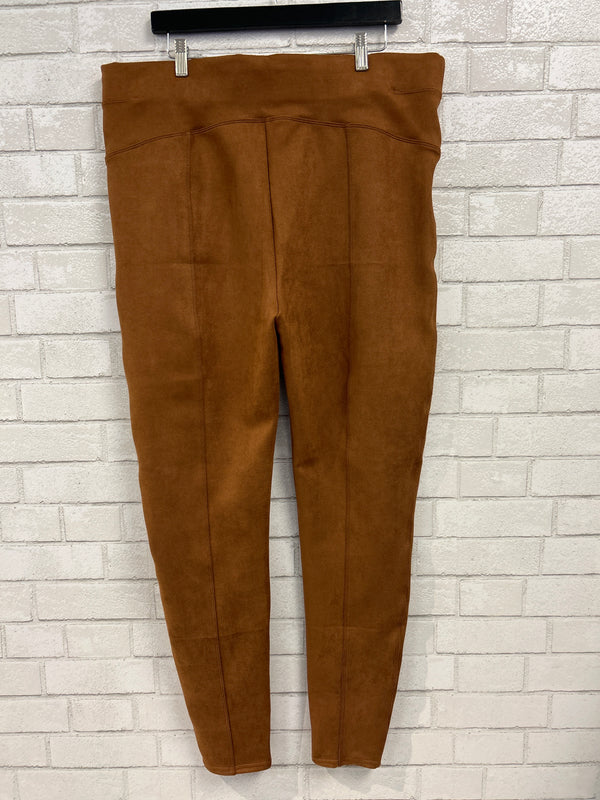 Caramel Faux Suede Leggings (NWT) - Spanx