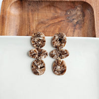 Florence Earrings | Hickory Brown
