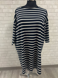 Navy White Stripe Tunic/Dress - BB Dakota