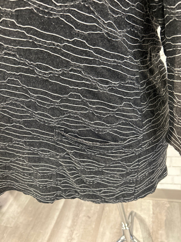 Grey/White Pocket Top - Nyah