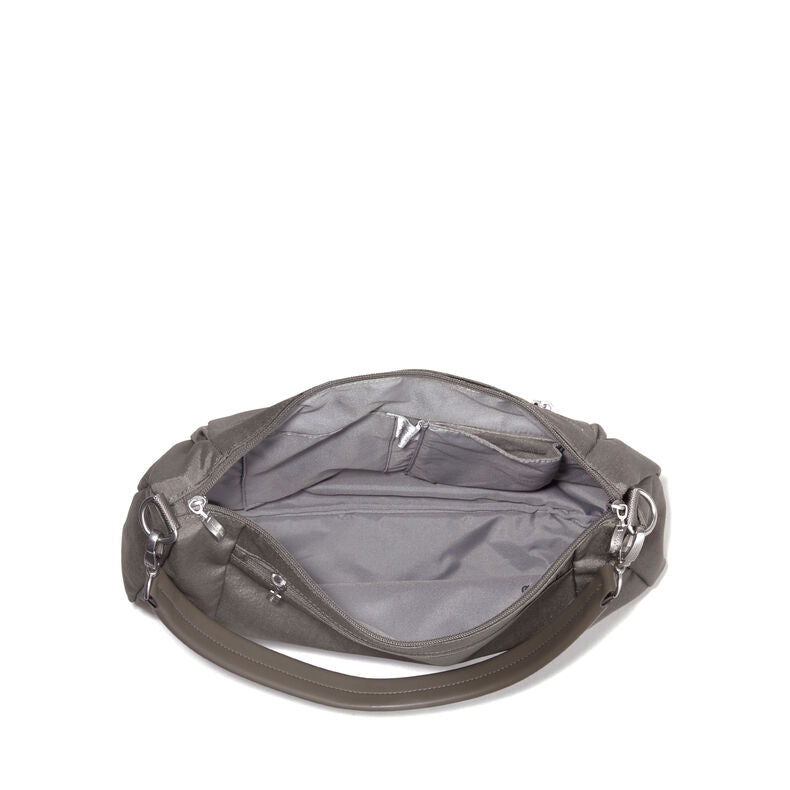 Modern Everywhere Half Moon Messenger in Sterling Shimmer