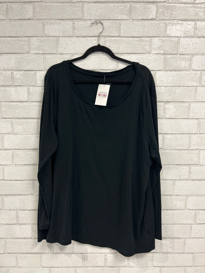 Black Long Sleeve Top - Ava & Viv