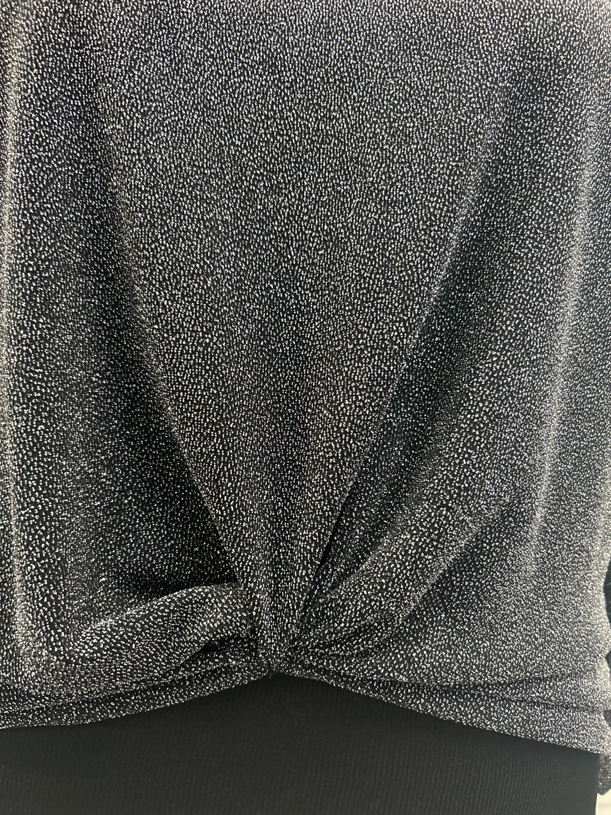 Silver Sparkle Top - Karen Kane