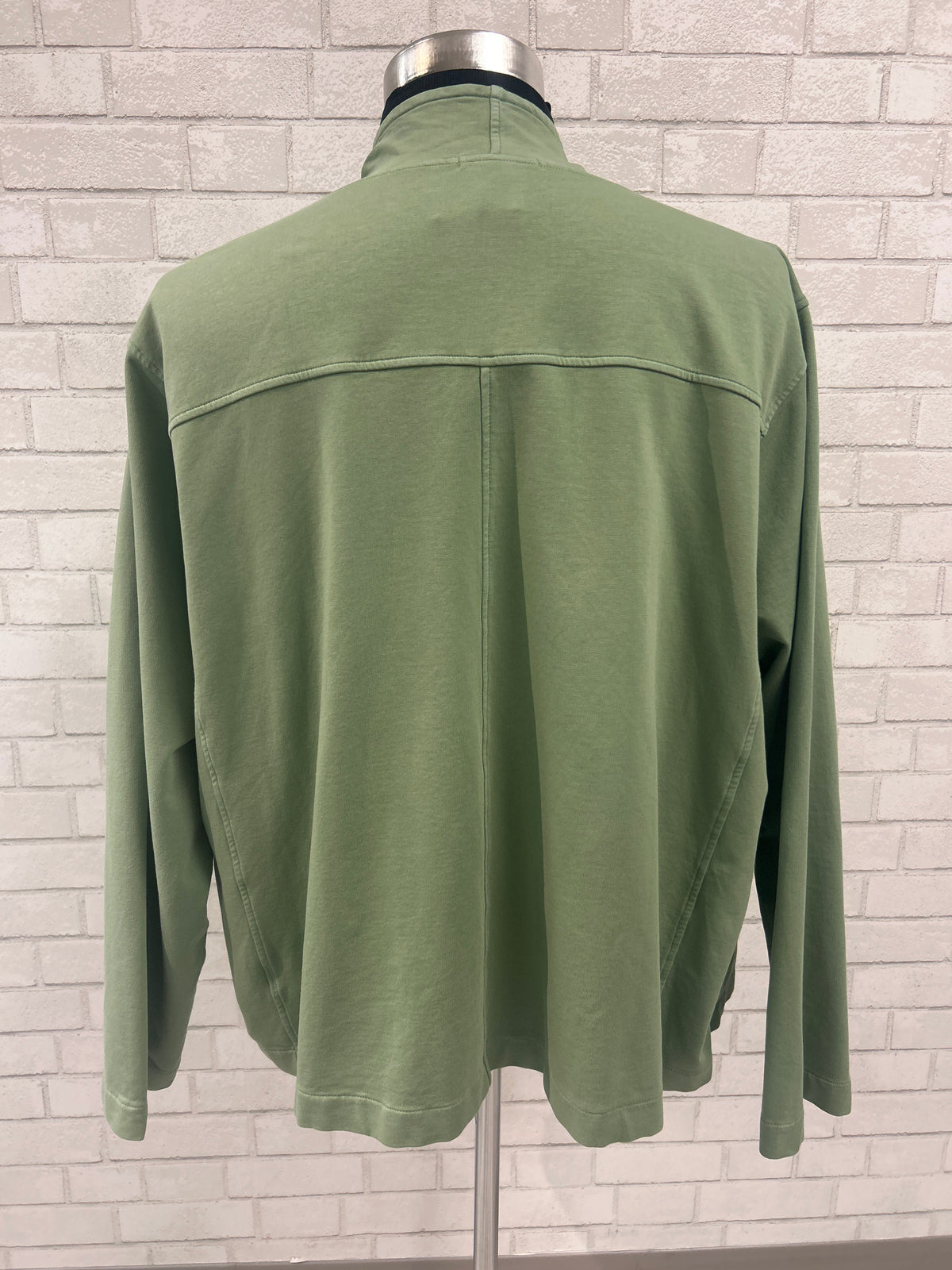 Green Drape Front Jacket - Mododoc