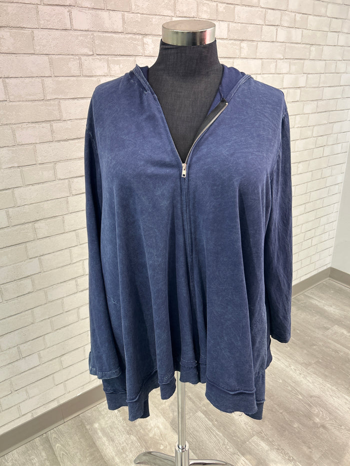 Blue Swing Zip Up - Jess & Jane