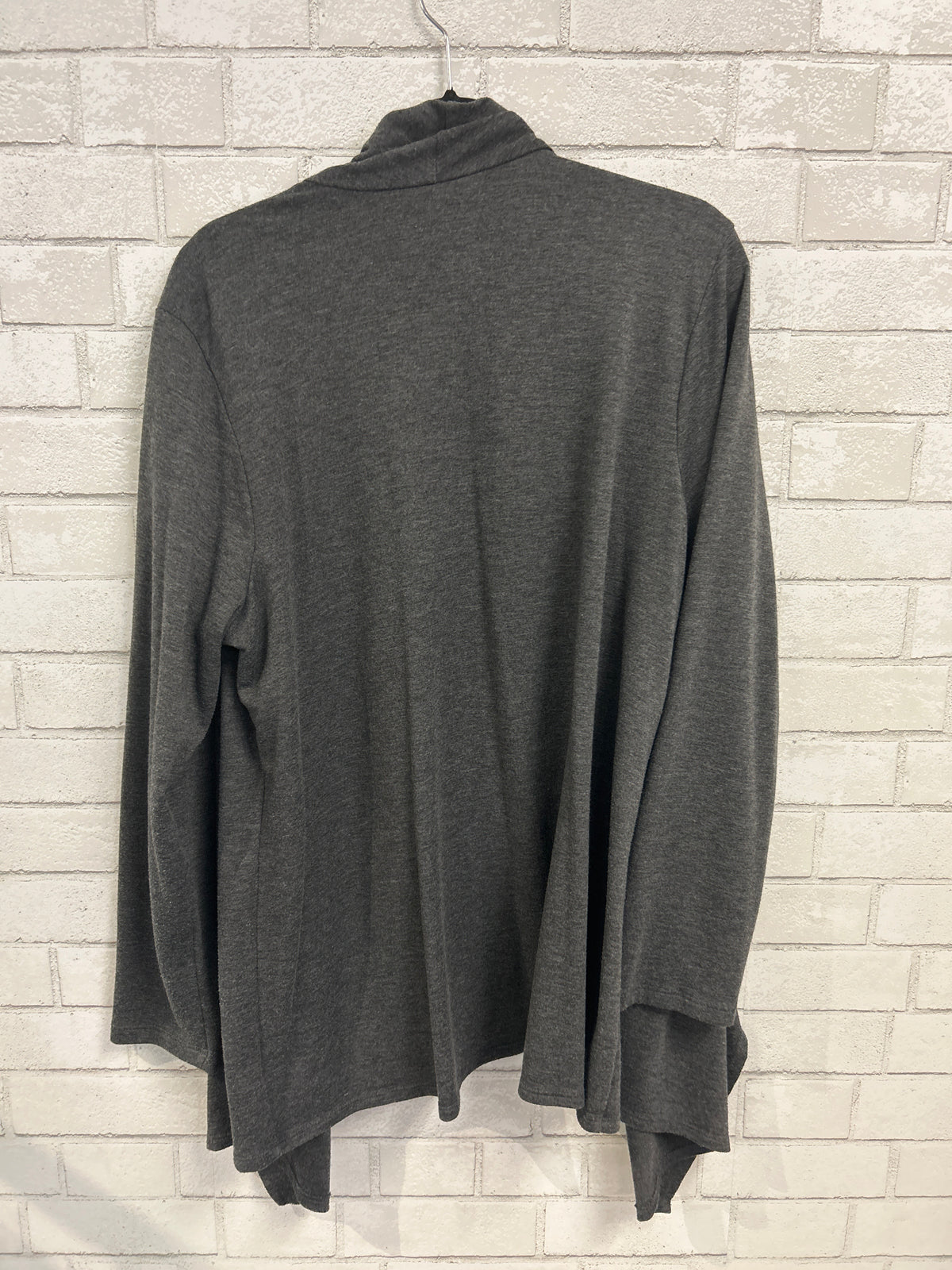 Grey 1 Button Cardigan - Bobeau