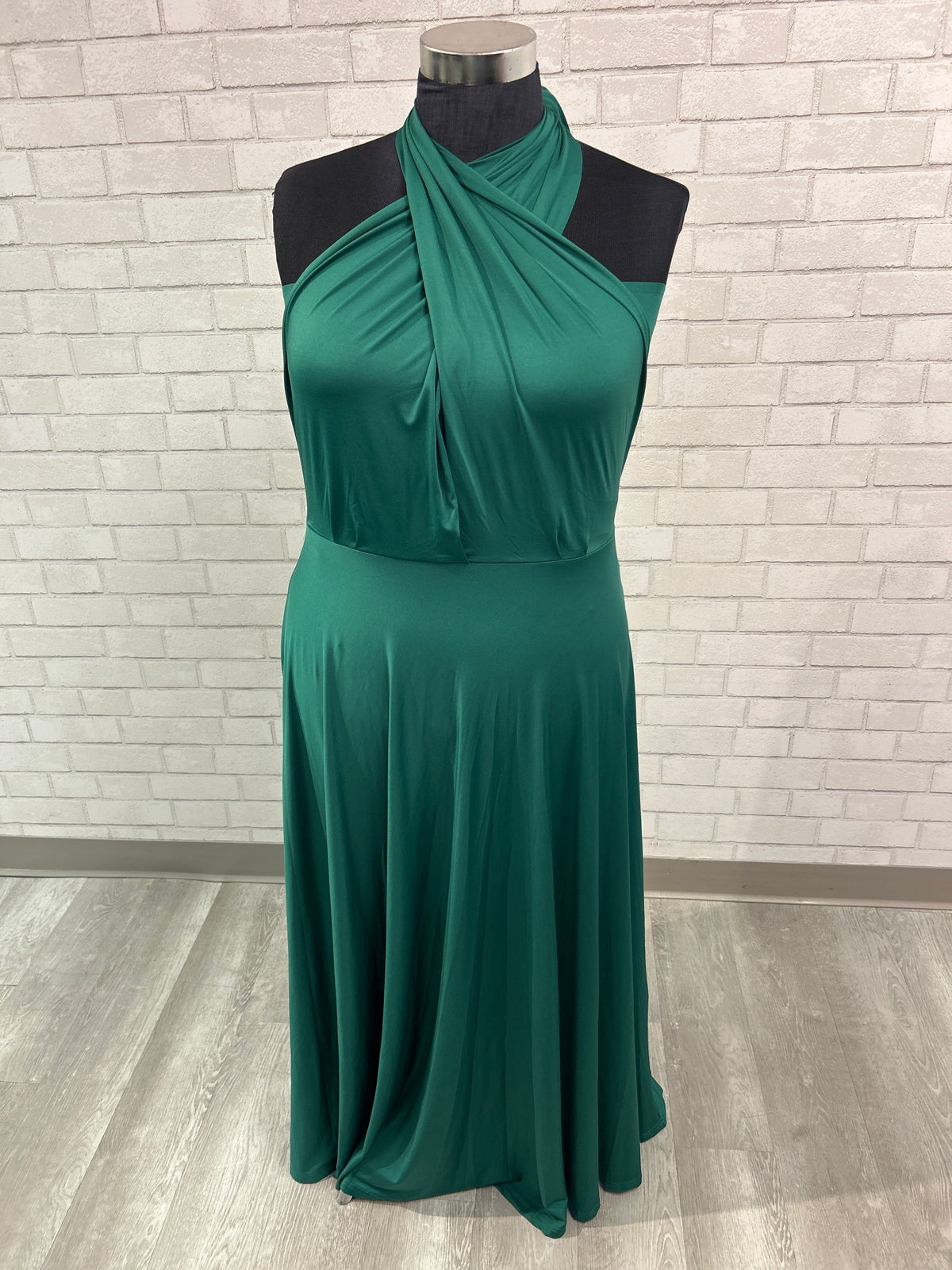 Infinity Wrap Dress - Green