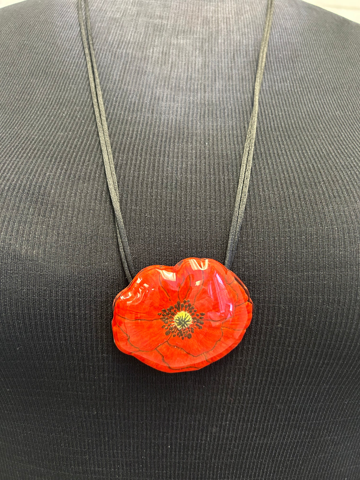 Red Flower Necklace