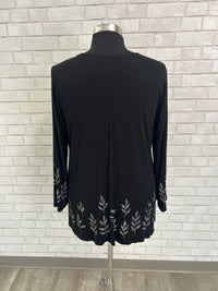 X-Cross Embroidered Top - Karen Kane