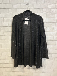 Black Sheer Sequin Cardigan - Alfani