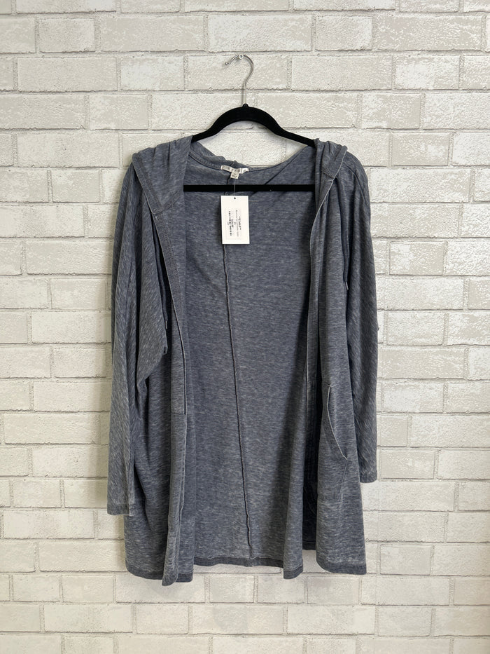 Blue Grey Zip Up Hoodie - Cyrus