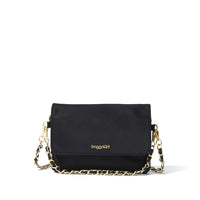 Flap Crossbody with Chain | Black