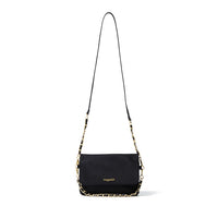 Flap Crossbody with Chain | Black