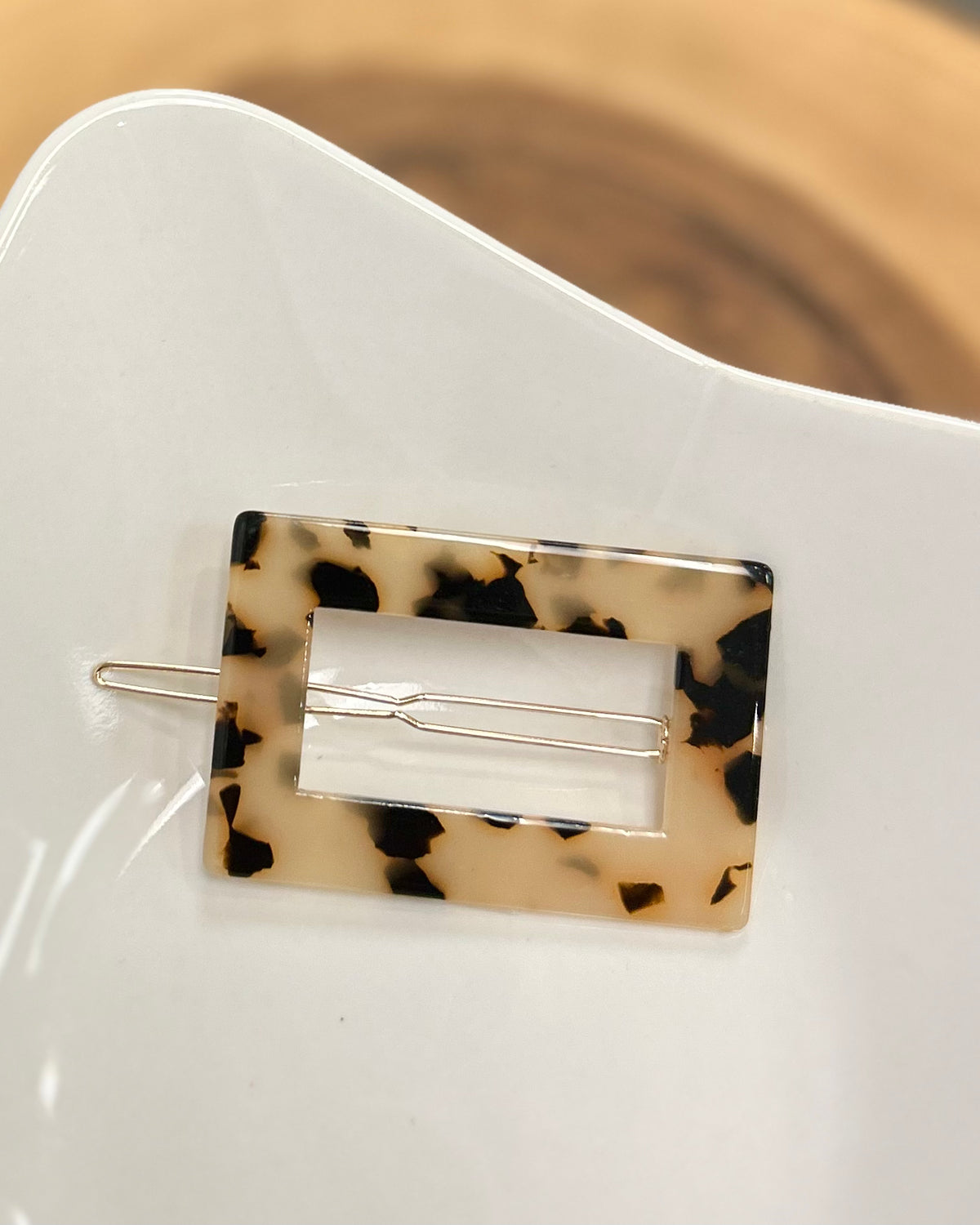 Acetate Rectangle Hair Clip