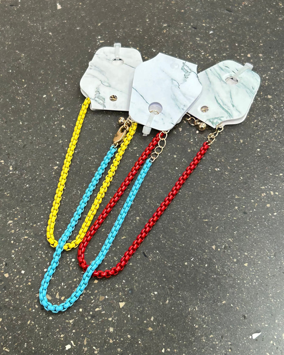 Color Coated Chain Bracelet