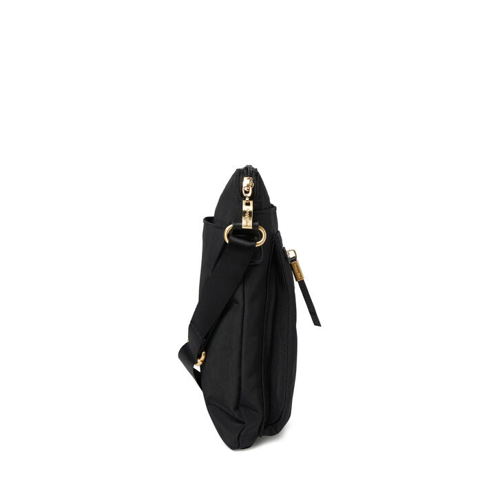 Go Bagg with RFID Phone Wristlet | Black w/ Gold Hardware