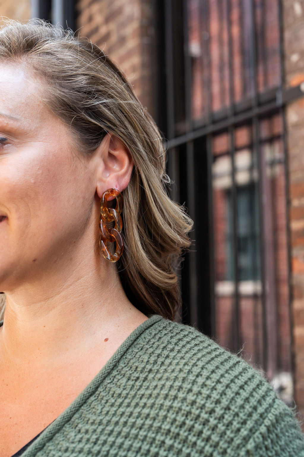 Brooklyn Earrings | Amber