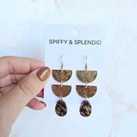 Aria Earrings | Brown Shimmer