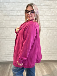 Pink Sweatshirt Blazer - Mododoc