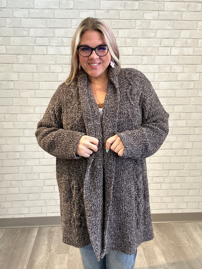 Grey Cozy Cardigan - Barefoot Dreams