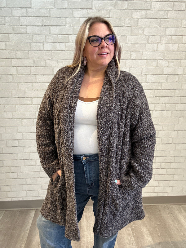 Grey Cozy Cardigan - Barefoot Dreams