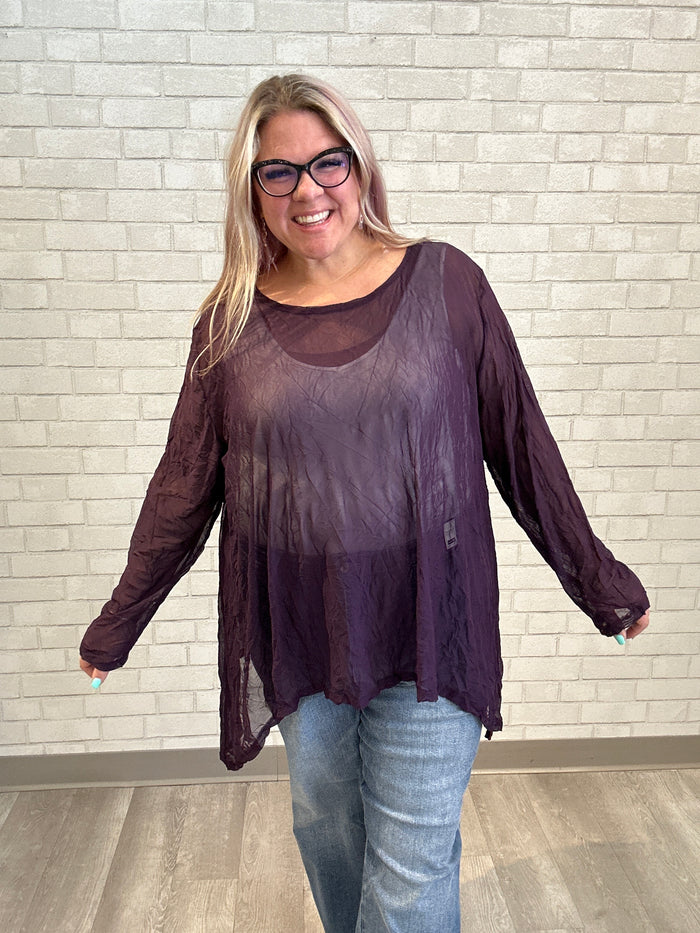 Purple Mesh Top - Kozan (As Is)