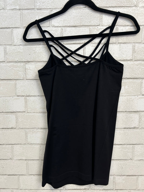 Black Criss Cross Tank Top