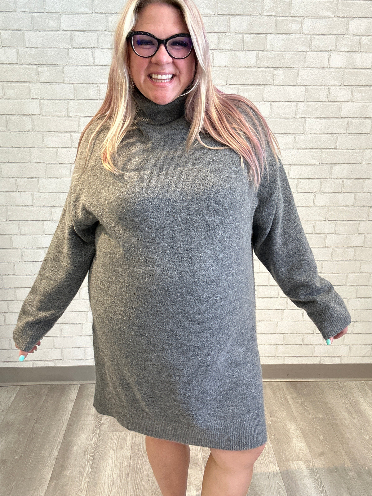 Grey Sweater Tunic/Dress - H&M