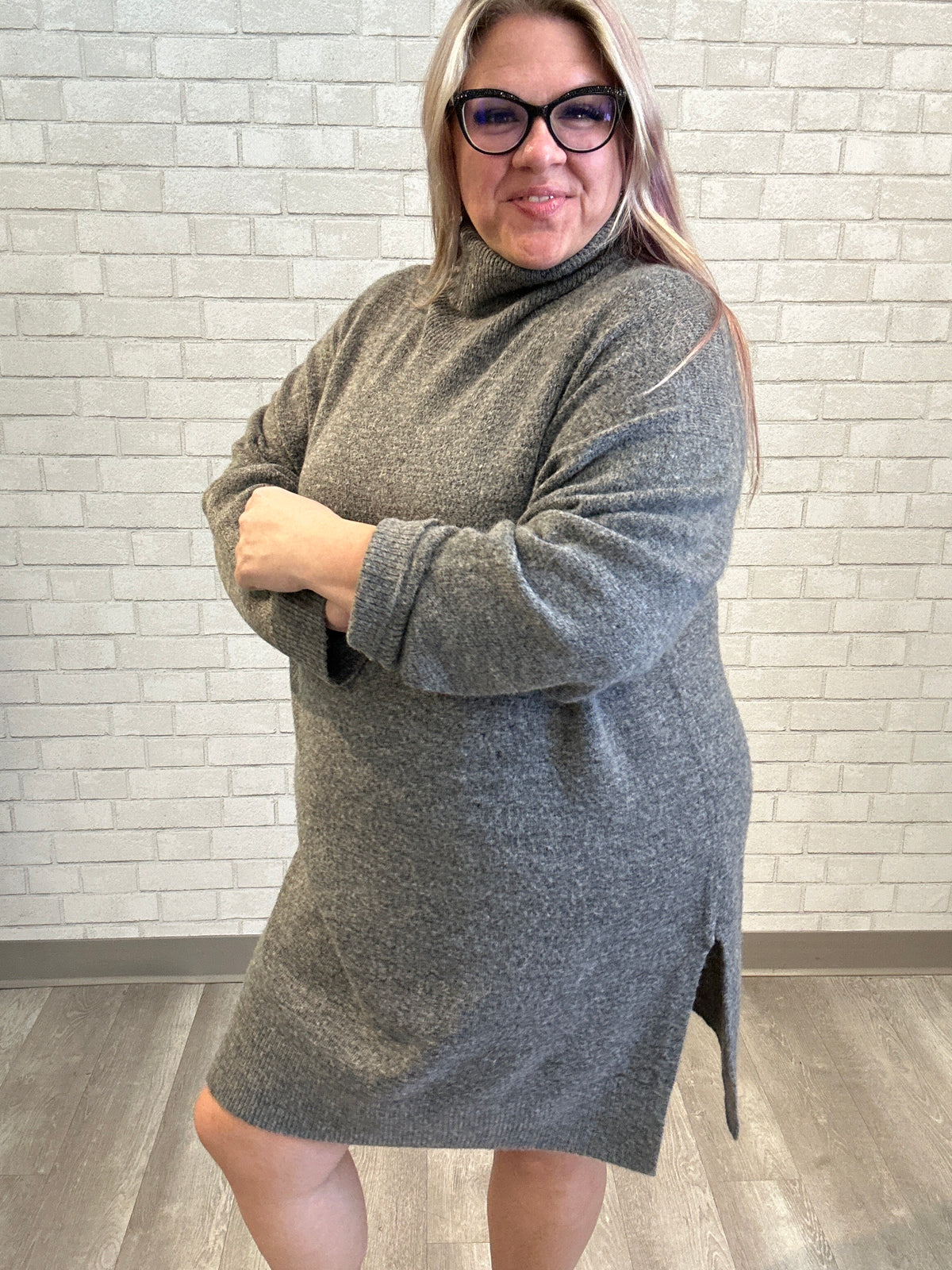 Grey Sweater Tunic/Dress - H&M