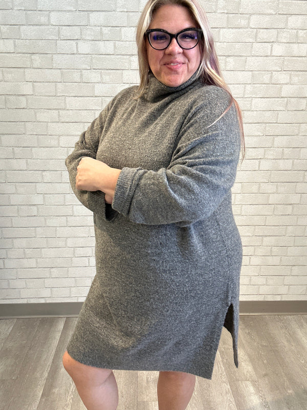 Grey Sweater Tunic/Dress - H&M