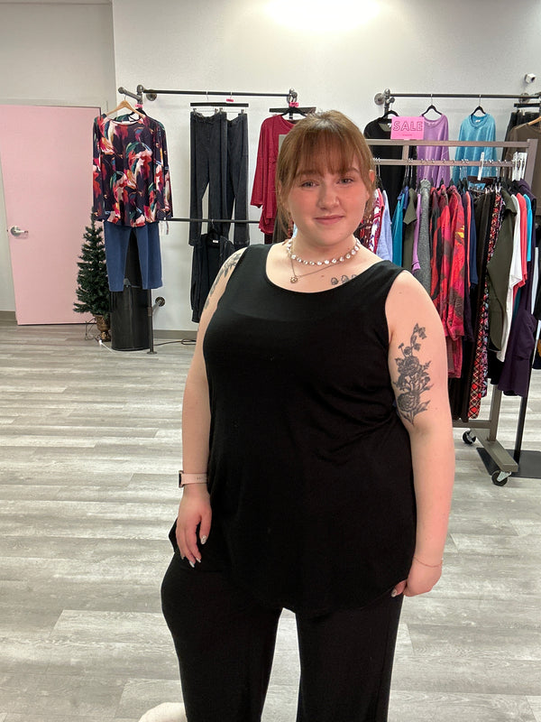 Black Tunic Tank - Comfy USA