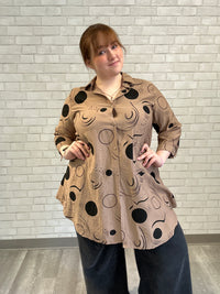 Khaki + Black Circle Top - Evidence