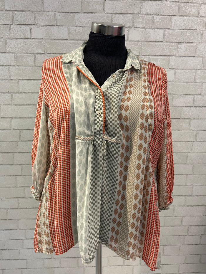 Printed Blouse - Benares