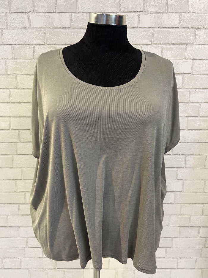 Green & White Striped Tee - Alembika