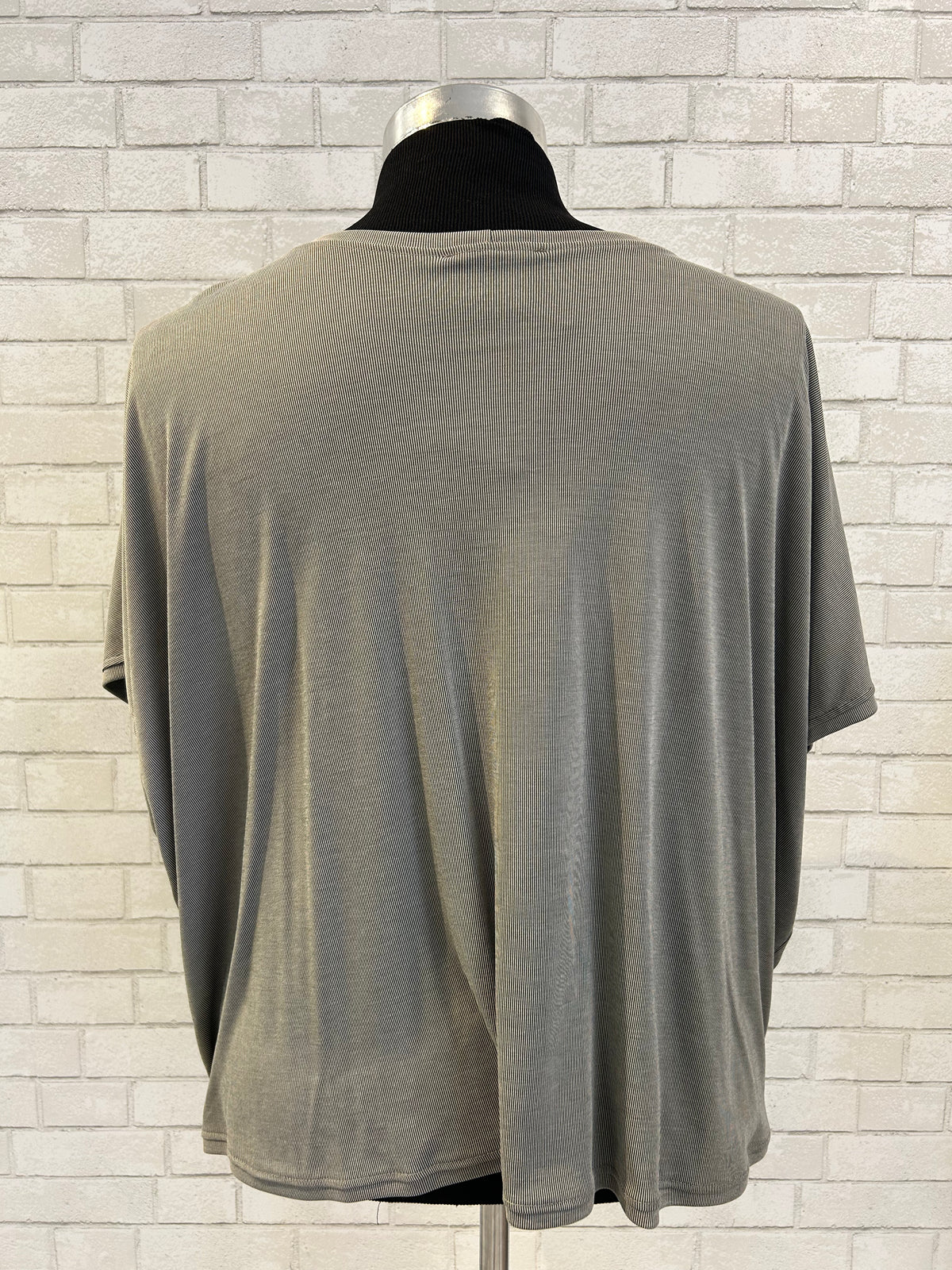 Green & White Striped Tee - Alembika