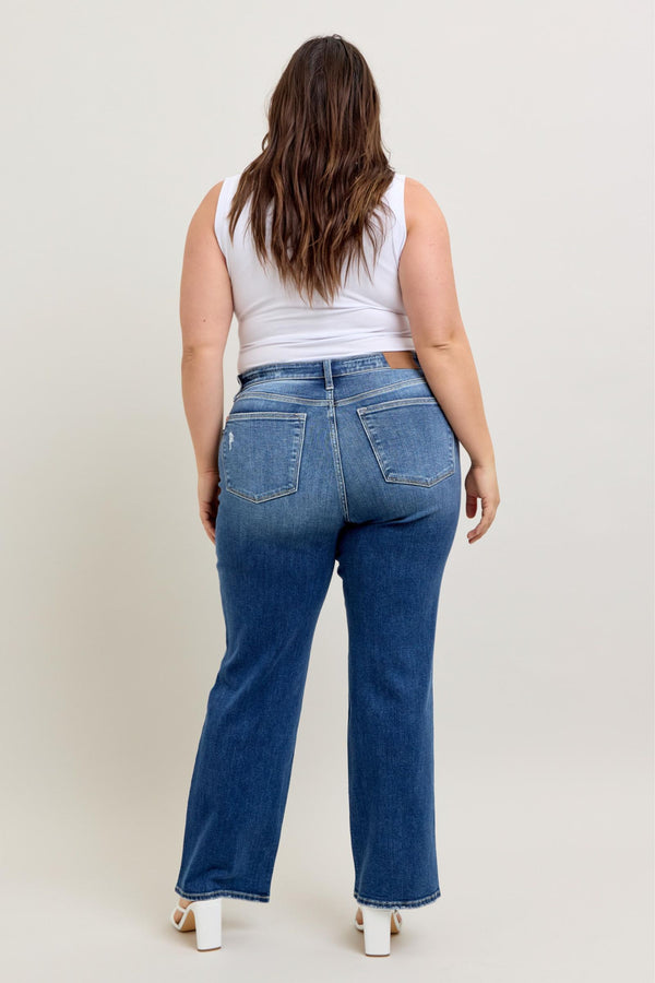 High Waist 90's Straight Leg