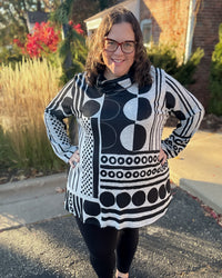 Bebop French Brushed Cowl Neck Tunic