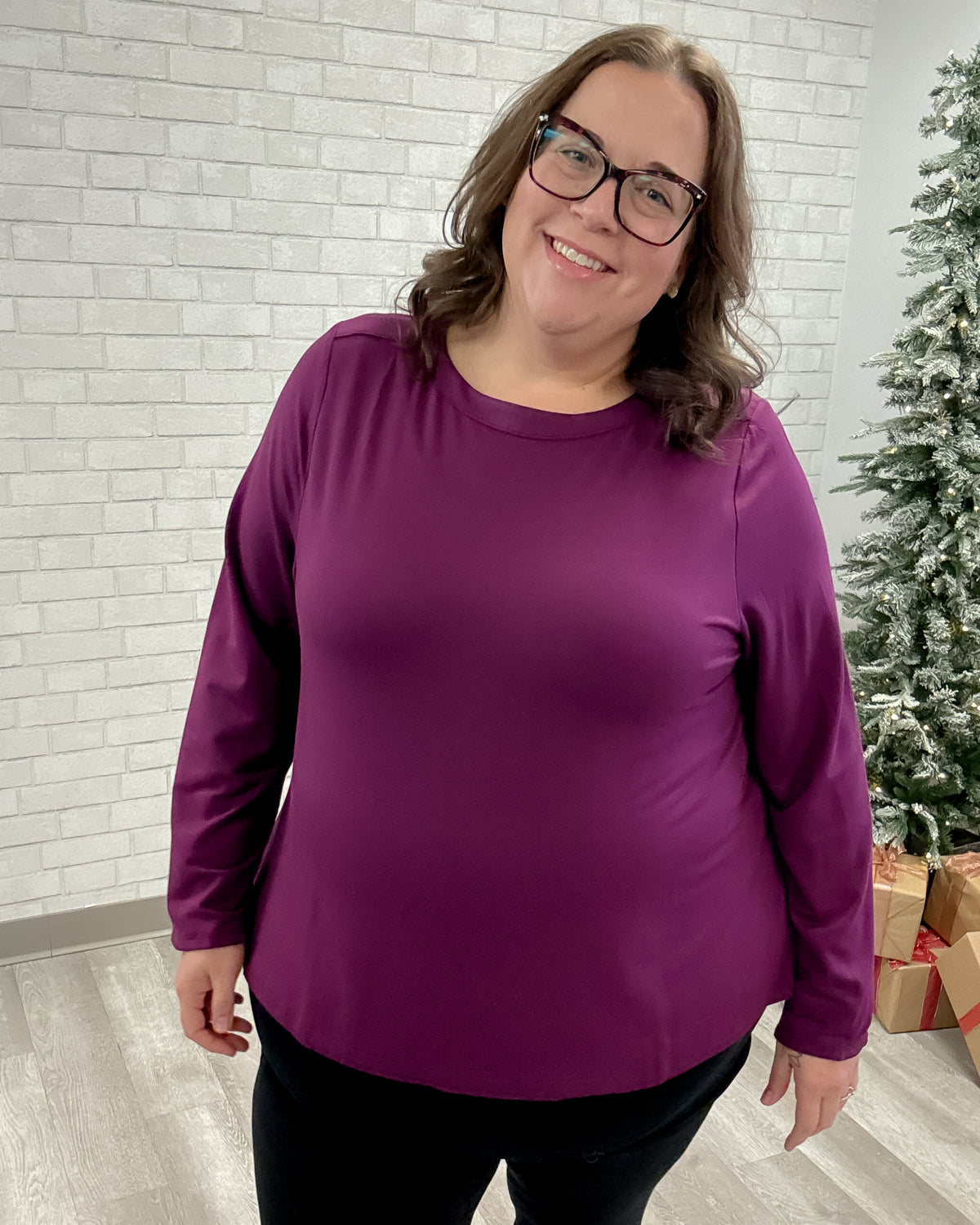 Mona French Terry Top | Magenta