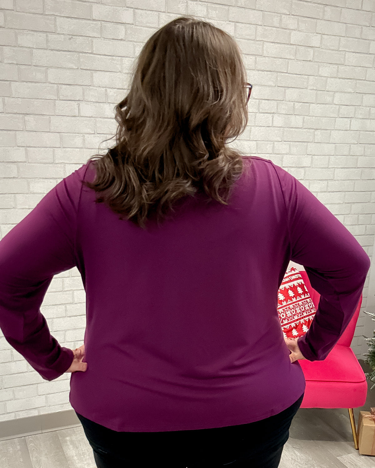 Mona French Terry Top | Magenta