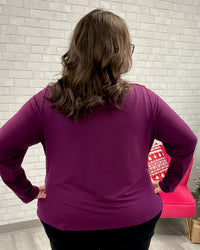 Mona French Terry Top | Magenta