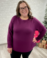 Mona French Terry Top | Magenta