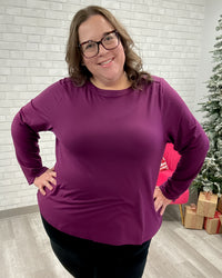Mona French Terry Top | Magenta