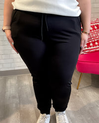 Fleece Lined Joggers | Black