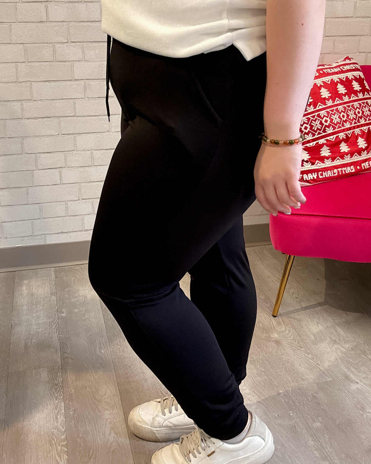 Fleece Lined Joggers | Black