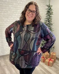 French Brushed Side-Slit Tunic | Melody